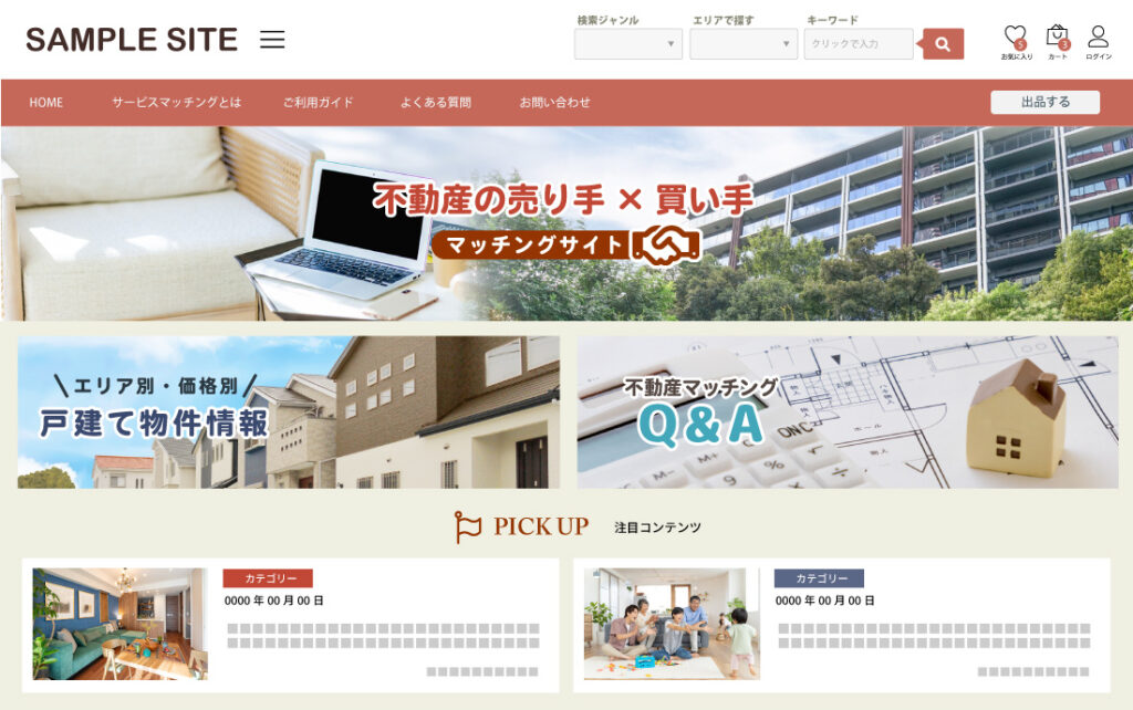 不動産マッチングサイト